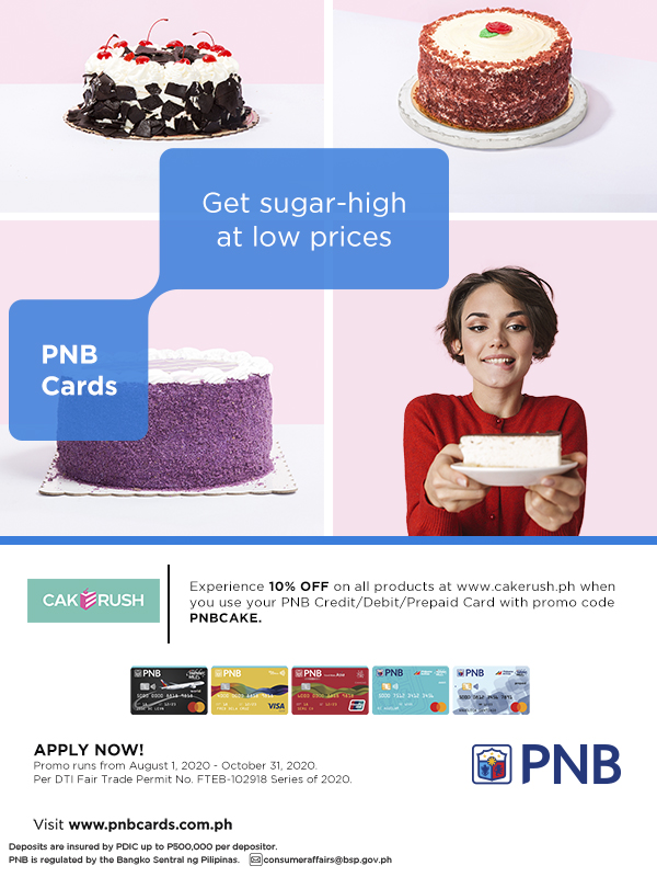 Code promo cake rush Menu &